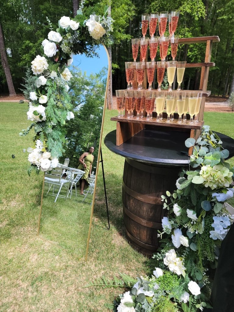 Decorating and setup by the Sanoah Springs team